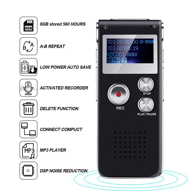 Digital Voice Recorder Manufacturer - N28 Hot Selling 8GB 16GB 32GB with Mini USB Port