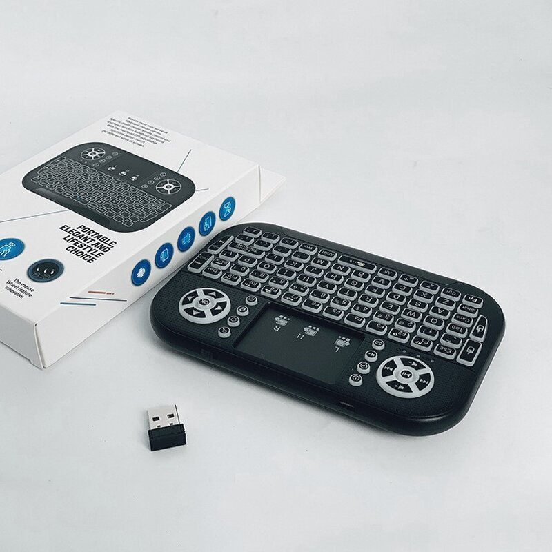 Wireless Keyboard Manufacturer - Mini 2.4G Backlight with Mouse Touchable for Smart TV Box PC
