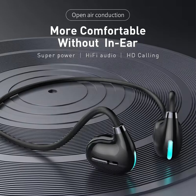 Open-ear Earphone Manufacturer - HY-1 Hot Sale BT5.3 Touch Control Air Conduction Sports Wireless