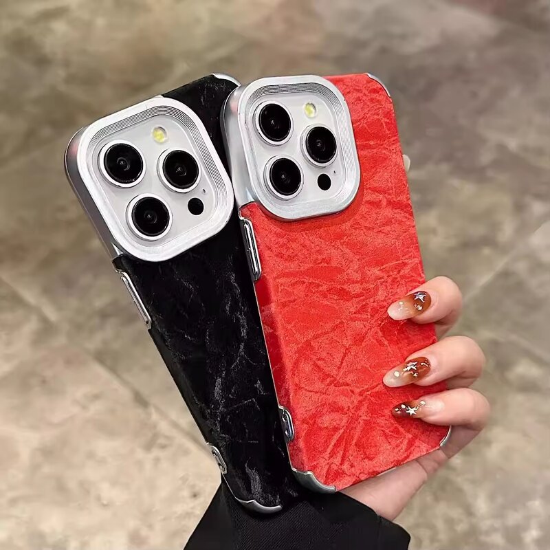 Phone Case Manufacturer - Velvet Snow Mountain Pattern Electroplated for iPhone 15 Pro Max 16 14 17 Pro Max