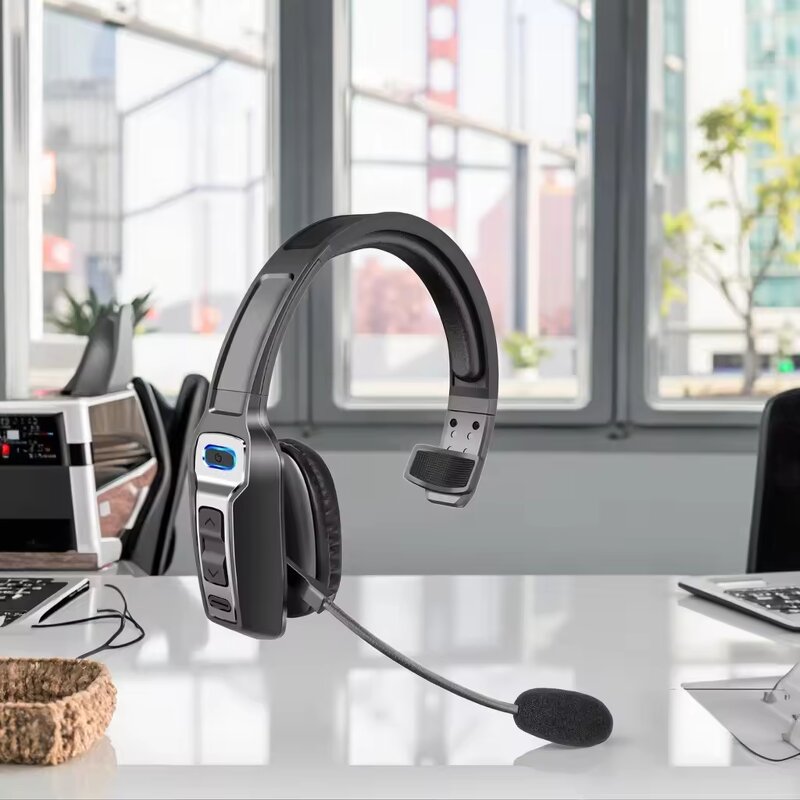 Wireless Headset Manufacturer - Hands Free ENC Noise Canceling for Call Center Trucker BT