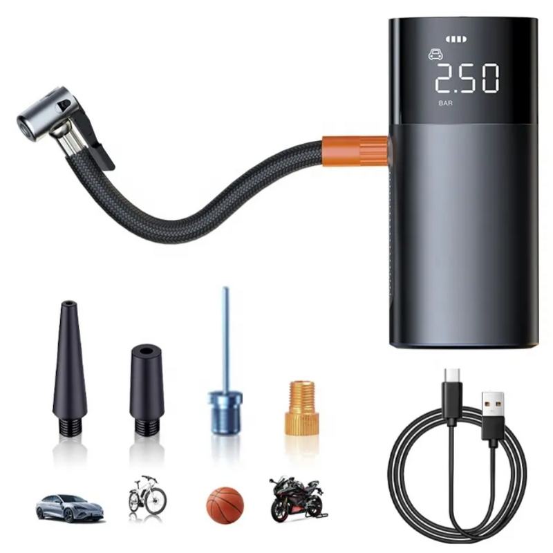 Car Inflatable Pump Manufacturer - Portable Popular Style Metal Interior for Car Bicycle Motorbike