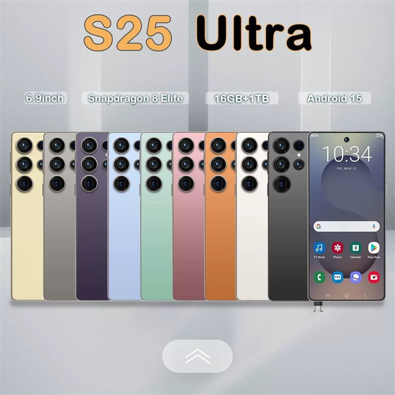 S25 Ultra Plus Smartphone - Manufacturer - 6.8 Inch Global Version 4G 5G Unlocked