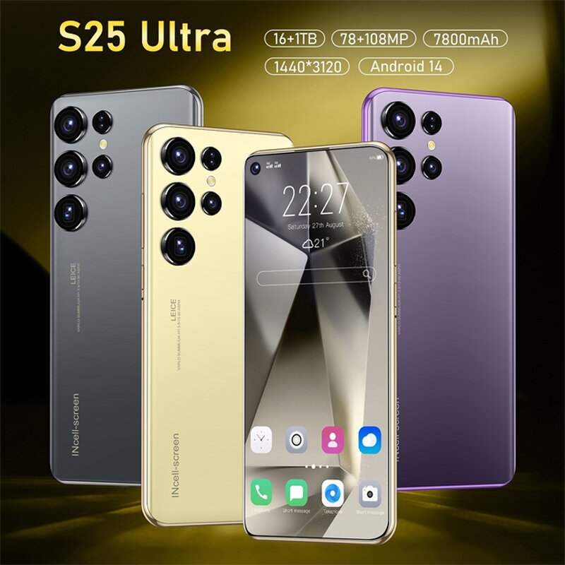 S25 Ultra 5G Smartphone - Manufacturer - 6.8inch 16+1TB S-pen Android 4G 5G WIFI
