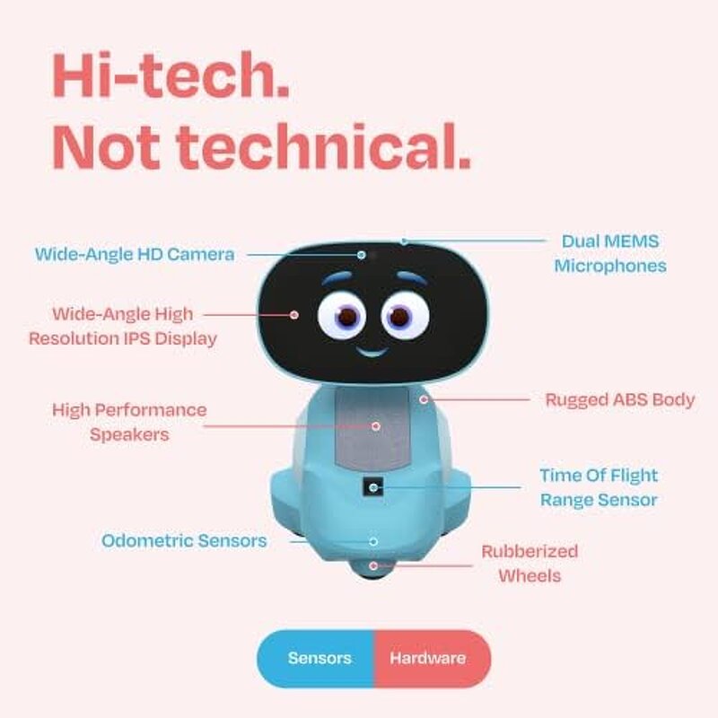 Smart Robot Manufacturer - Miko 3 AI-Powered Interactive Educational STEAM Learning OLED Display Voice Control for Kids Birthday