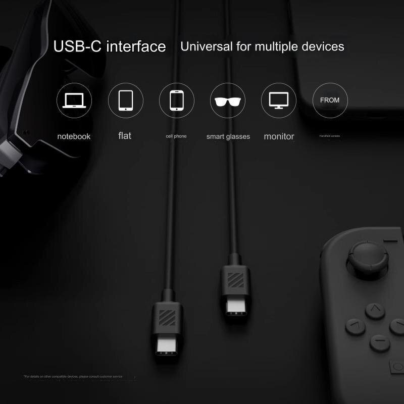 Data Cable Manufacturer - Thunderbird Full-function Rayneo AR USB-C 1m for PC Audio Video Transmission Charging