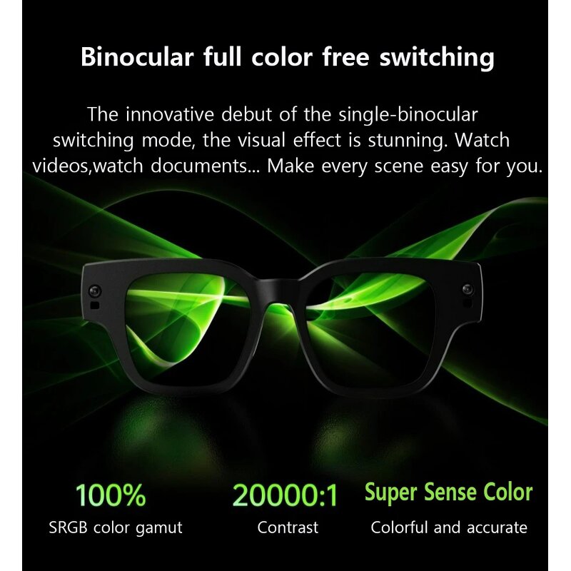 Smart AR Glasses Manufacturer - INMO AIR2 Wireless Full Color Double Eyes 1080p with Camera Automatic Voice Translation AI