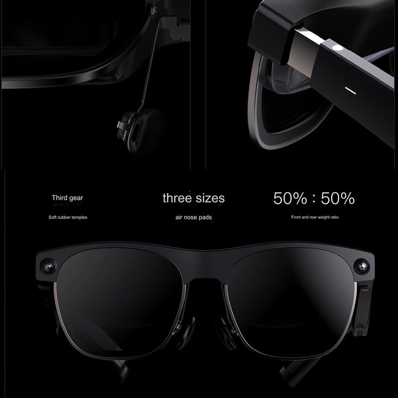 AR Smart Glasses Manufacturer - XREAL Air 2 Ultra with Shutter 3D >80" Virtual Screen 6Dof Space Hovering Translation