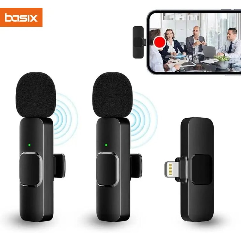 Lavalier Microphone Manufacturer - K8 K9 Portable Mini Clip-on Wireless Lapel Noise Cancelling USB for Smart Phones iPhone iPad