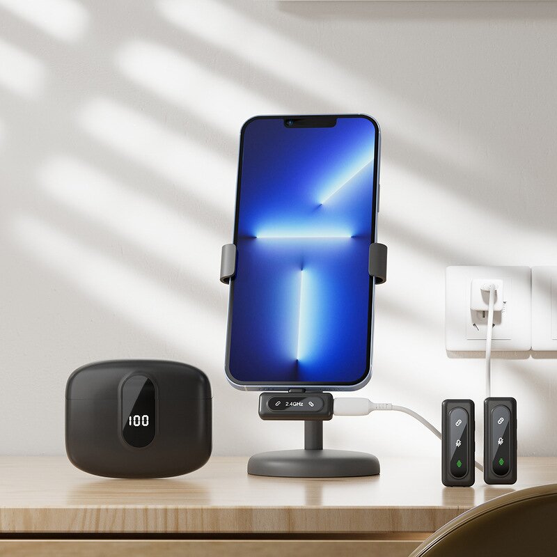 Lavalier Microphone Manufacturer - J50 Compact Professional Wireless Dynamic 2-in-1 Omni-directional Noise Cancelling for Recording