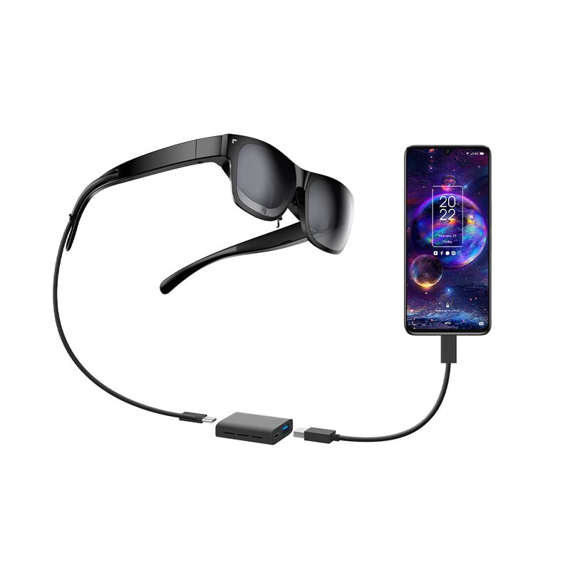 AR Smart Glasses Manufacturer - RayNeo Air 1S Thunderbird with 201" Micro OLED 1080P Video Shutter 3D Dynamic Stereo AR Navigation