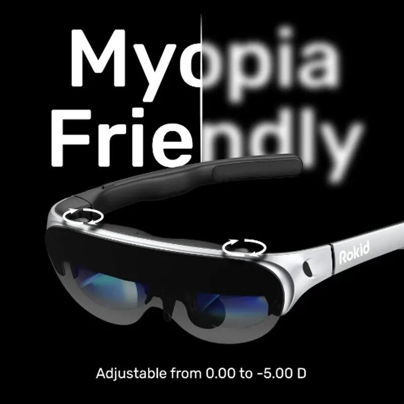 AR Smart Glasses Manufacturer - Rokid Air China Origin Portable Giant Screen Viewing Suit DP Mobile Phone Computer Projection