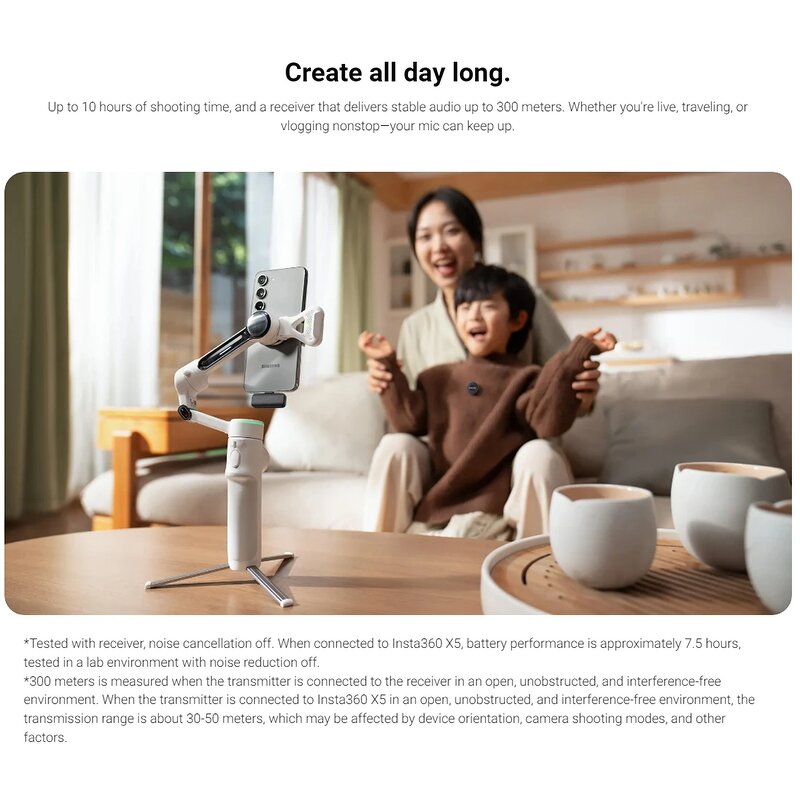 Lavalier Microphone Manufacturer - Insta360 X5 X4 X3 Mic Air Wireless Mini Noise-Canceling for Live Streaming and Vlogging