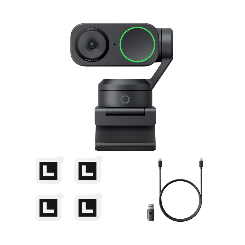 Web Camera Manufacturer - Insta360 Link2 Professional 4K HDR Microphone 1/2" AI Monitoring Gesture Control Noise Cancellation