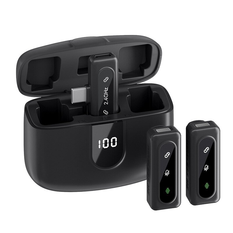 Lavalier Microphone Manufacturer - J50 Compact Professional Wireless Dynamic 2-in-1 Omni-directional Noise Cancelling for Recording