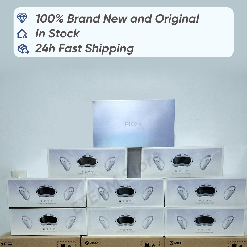 VR Headset Manufacturer - Pico 4 All-In-One 128G/256G 4K+ Display >80" Virtual Screen Polarized 3D for Metaverse & Streaming