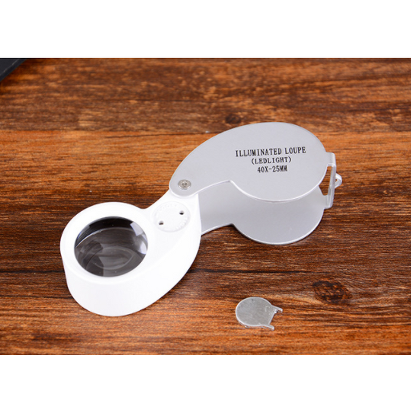 Magnifying Loupe Manufacturer - 40X 25mm Jeweller LED Light Glass