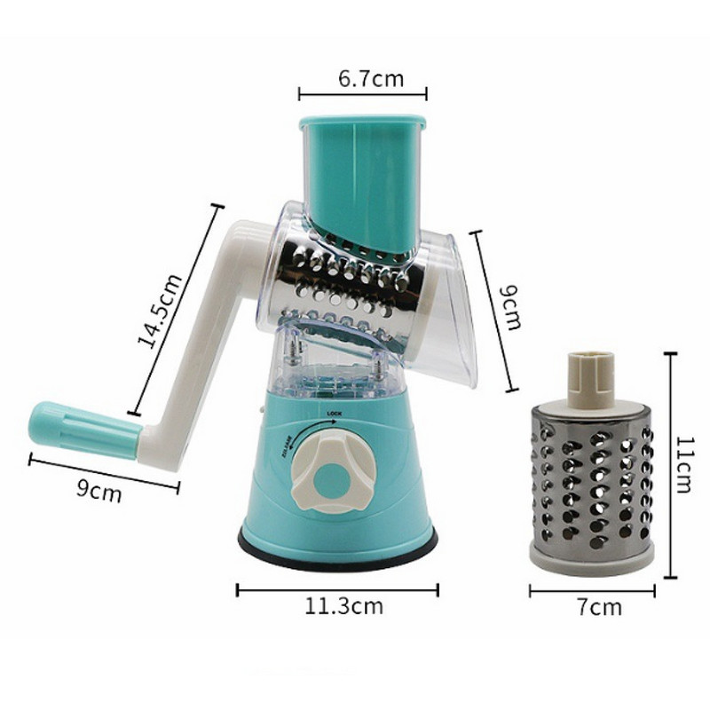 Vegetable Cutter Manufacturer - Multi-Functional Household Kitchen Hand-Operated Cylindrical Fruit Slicer Food Shredder