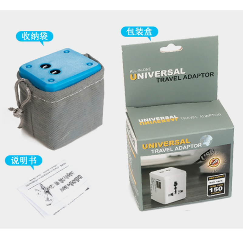 Plug Adapter Manufacturer - Smart High Speed 2.5A 2xUSB European Worldwide AC Outlet