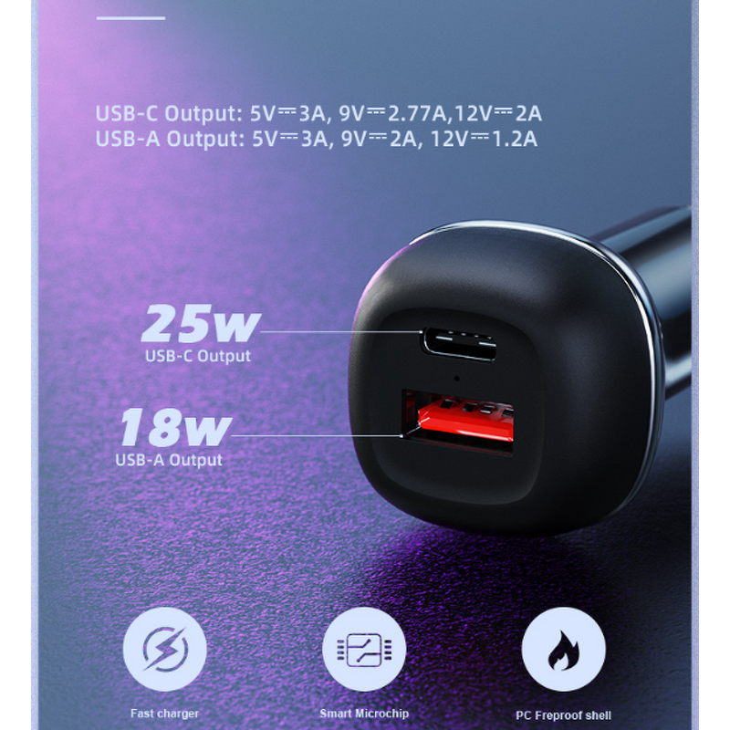 Car Charger Manufacturer - OEM 48W 38w Fast Charging PPS USB