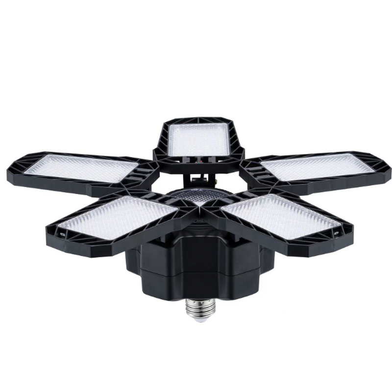 LED Garage Light Manufacturer - High Light 5 Foldable Leaves Adjustable for Warehouse Workshop