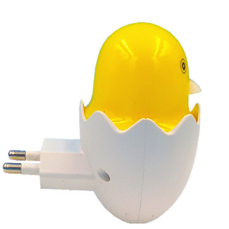 Night Light Manufacturer - Cartoon Yellow LED Small Intelligent Light Control Energy-saving Plug Lamp
