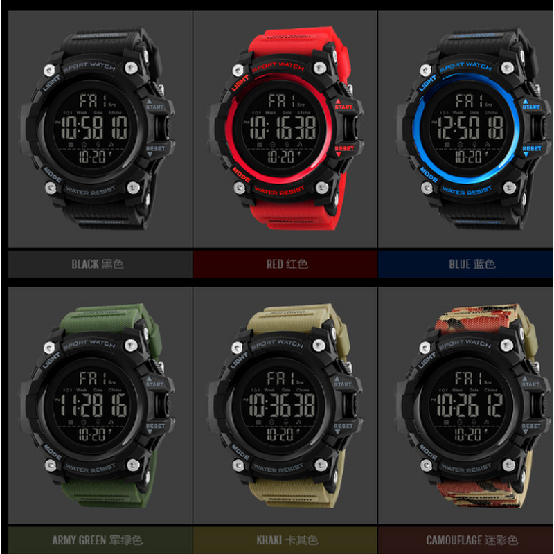 Digital Watch Manufacturer - SKMEI 1384 Men Sport 50 ATM Waterproof Resin Round