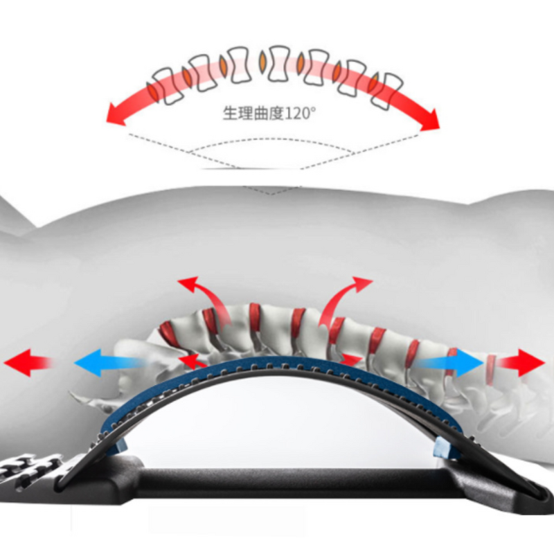 Back Stretcher Manufacturer - Multi-level Adjustable Lumbar Spine Magnetic Massager Machine for Pain Relief