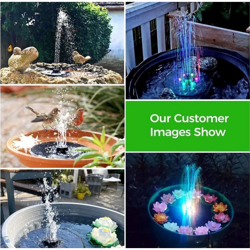 Solar Fountain Pump Manufacturer - BirdBath 1.4W Solar Powered Floating Kit for Garden Patio