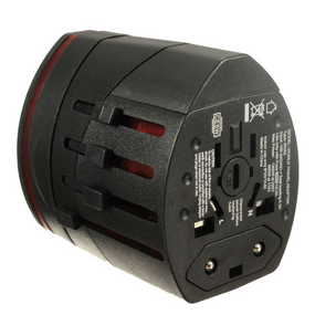 Travel Adapter Manufacturer - International World Wide Universal Multi Charger 2 USB Port