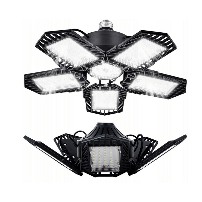 LED Garage Light Manufacturer - High Light 5 Foldable Leaves Adjustable for Warehouse Workshop