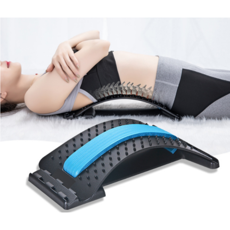 Back Stretcher Manufacturer - Multi-level Adjustable Lumbar Spine Magnetic Massager Machine for Pain Relief