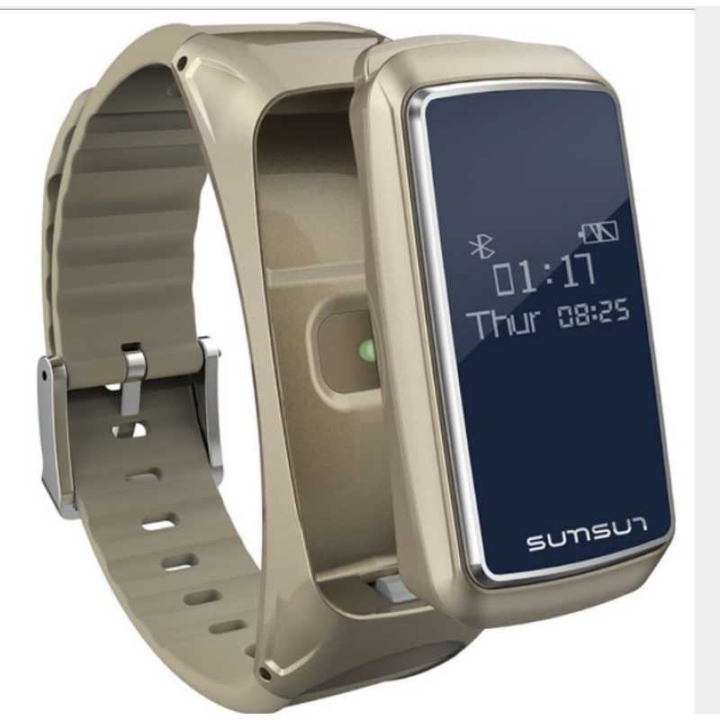 Smart Watch Bracelet Manufacturer - IP67 2 in 1 Fitness Heart Rate Monitor with Wireless Headset