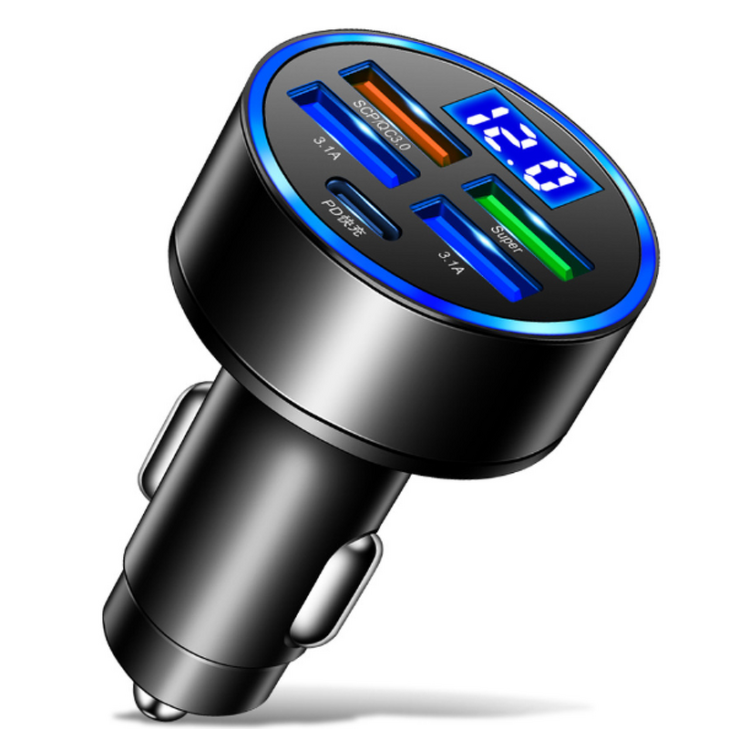 Car Charger Manufacturer - Qc 3.0 Pd 30w to 150w 4 Usb+type C Android Fast