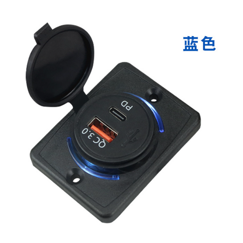 USB Socket Manufacturer - Surface Mount Fast Type-C QC3.0 PD DC 12V 24V Port Panel