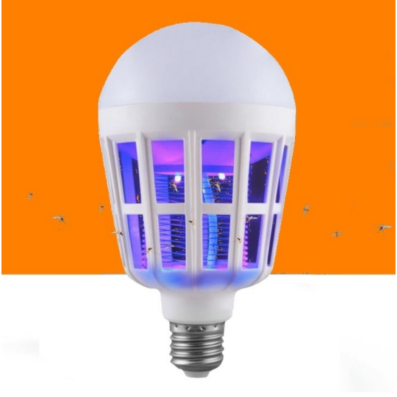 Mosquito Killer Lamp Manufacturer - 2 in 1 15W LED Bulb 220-240V Electric Trap for Outdoor Camping
