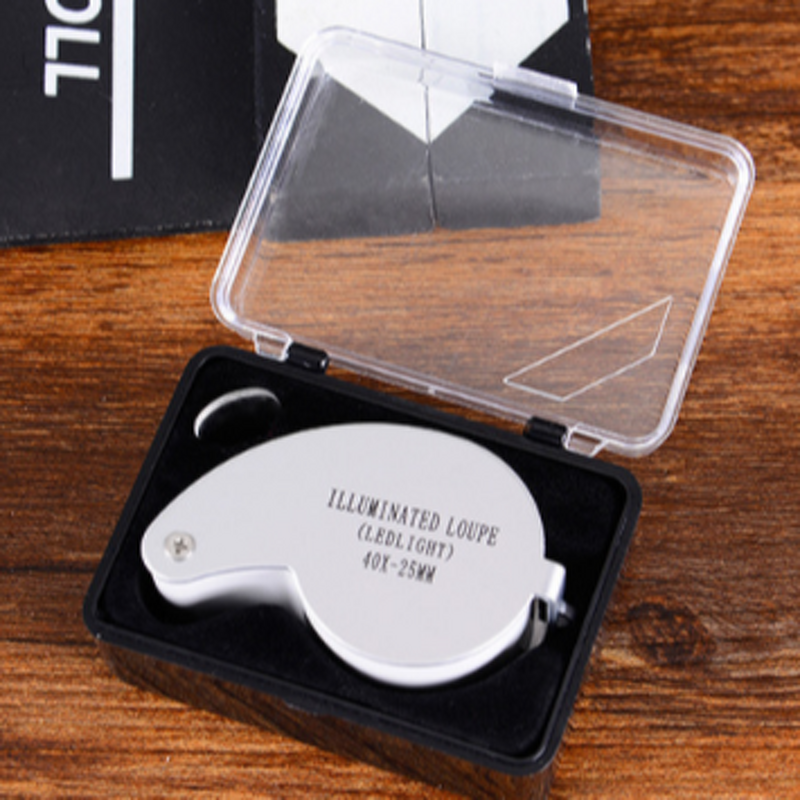 Magnifying Loupe Manufacturer - 40X 25mm Jeweller LED Light Glass