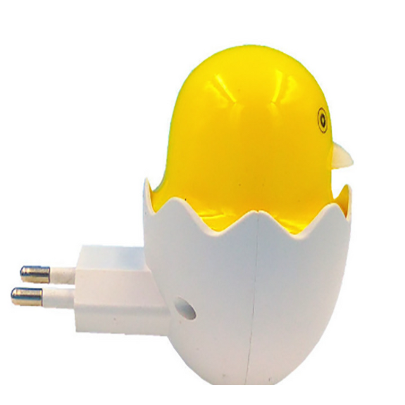Night Light Manufacturer - Cartoon Yellow LED Small Intelligent Light Control Energy-saving Plug Lamp