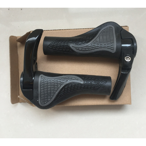 Bike Grips Manufacturer - Shock Absorption Ergonomic Mountain Bike Non-Slip Lock on with Bar Ends