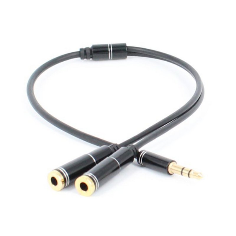 Audio Splitter Cable Manufacturer - 3.5mm Male to 2 Female Headphone Y Splitter Blue Cable
