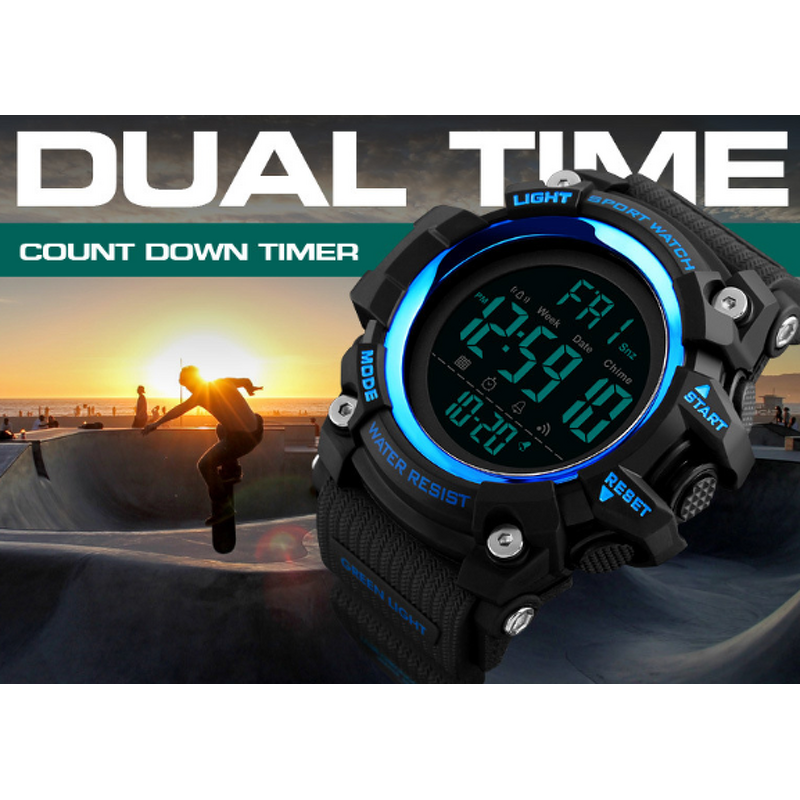 Digital Watch Manufacturer - SKMEI 1384 Men Sport 50 ATM Waterproof Resin Round