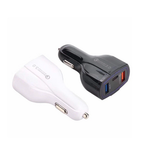 Car Charger Manufacturer - Flame Resistant Type c 2 Usb a 1 Fast Charging Led Light for Phone