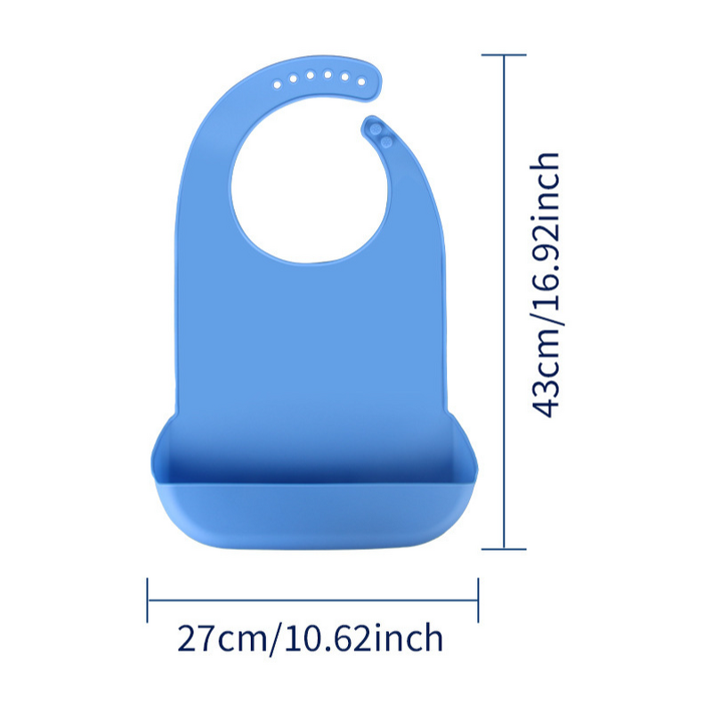 Apron Manufacturer - Customized Reusable Washable Water Resistant Silicone Sleeveless Adult Bibs for Elderly