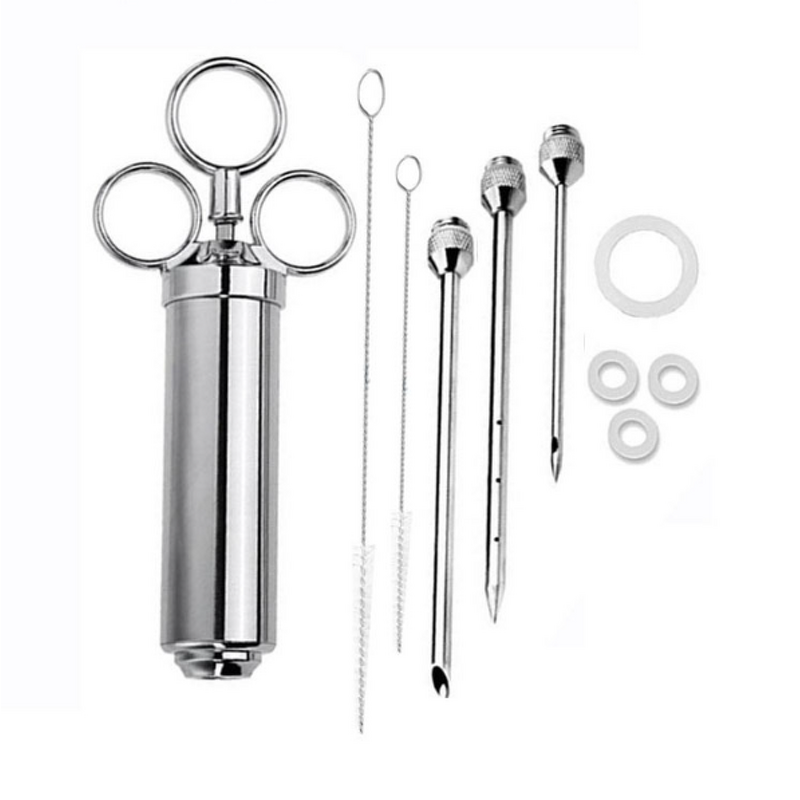 Meat Injector Manufacturer - Bbq Tools Stainless Steel Seasoning Marinade Syringe for BBQ Grill Turkey