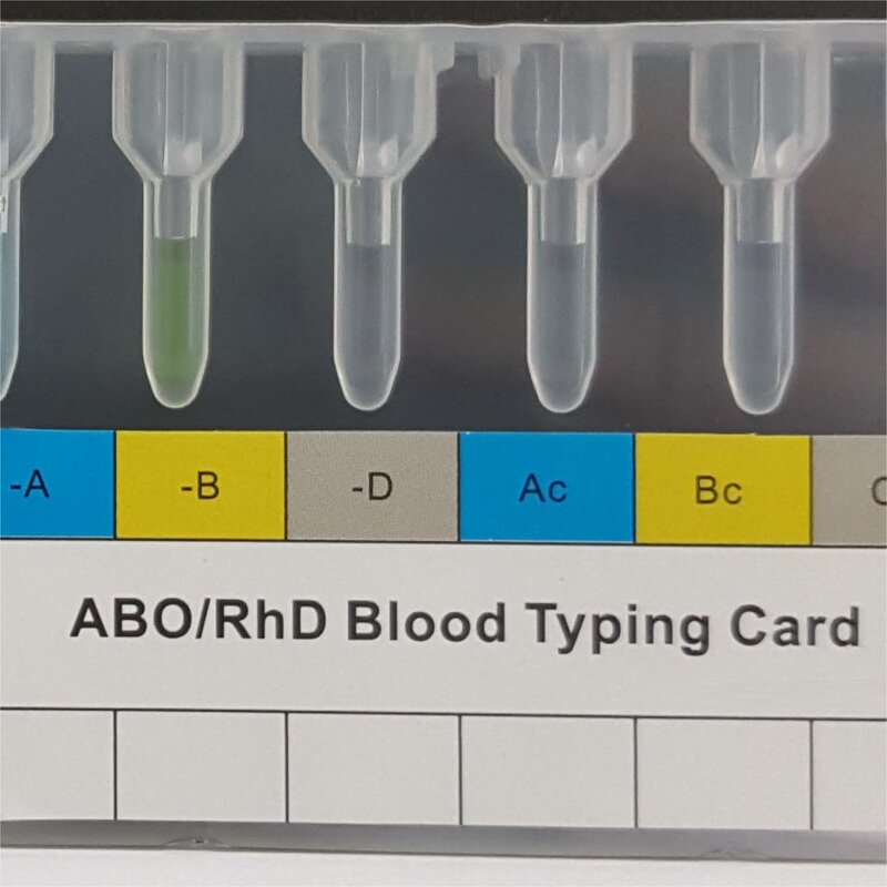 Coombs Test Card - Manufacturer - Gel Professional Hospital Blood Group Test