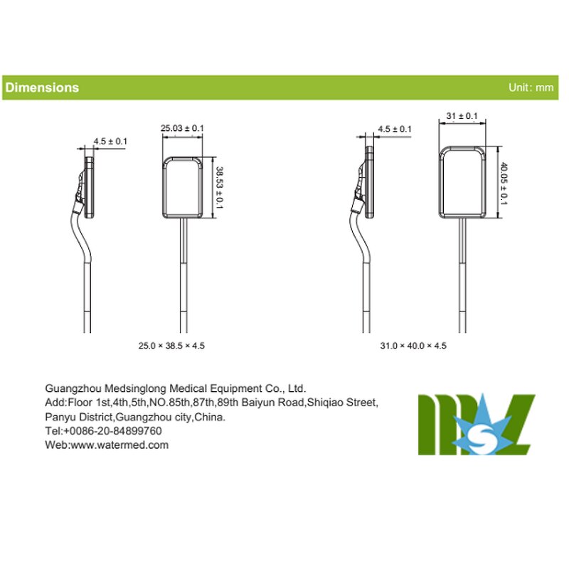Dental X-ray Sensor - Manufacturer - MSLFP11 Digital Intra-oral AED-Compitable