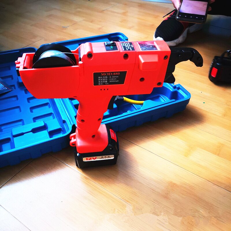 Binding Machine Manufacturer - Rechargeable Lithium Battery Steel Bar Handheld Gun