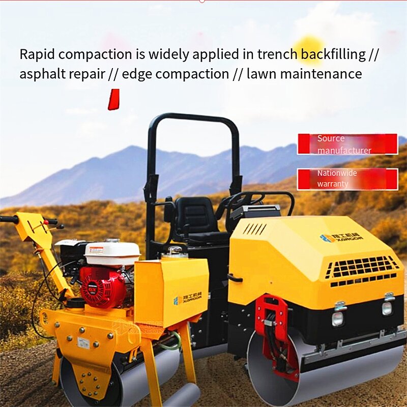 Road Roller Manufacturer - 1.5ton Single Drum Mini Hand Operated Vibratory