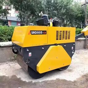 Road Roller Manufacturer - 1 Ton Double Drum Small Handheld Asphalt