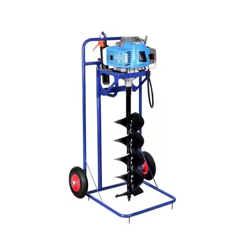 Earth Auger Manufacturer - 144F Gasoline Frame Type Hand-Pushed for Fruit Tree
